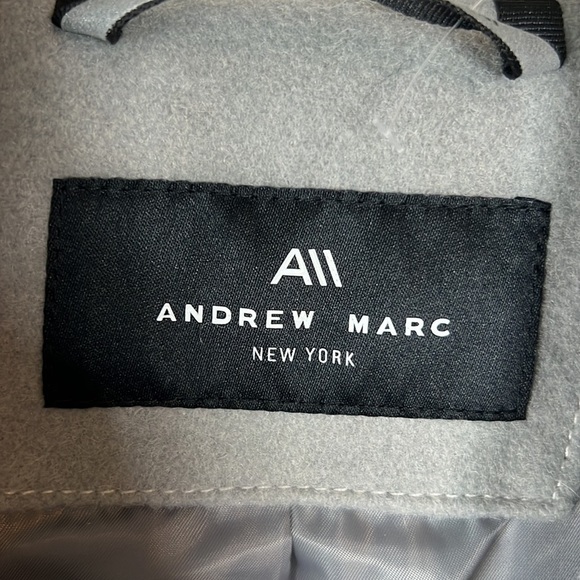 Andrew Marc Geller Assymetrical Long Coat Size M In Ivory - Picture 10 of 16